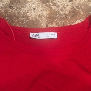 Zara Vibrant Scarlet Blouse